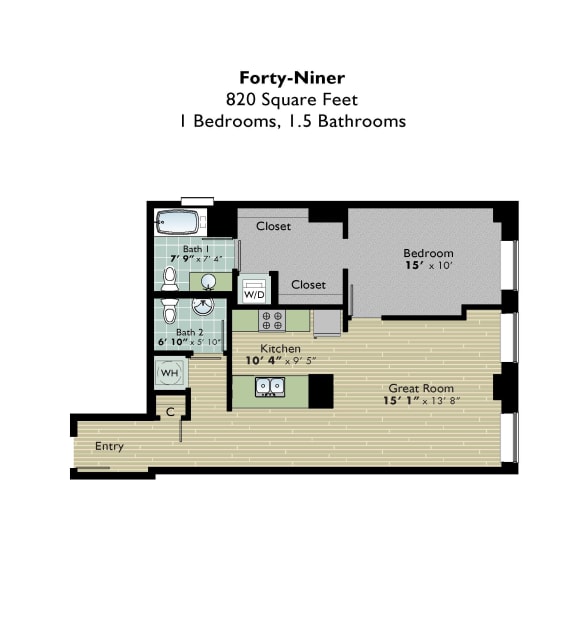 Studio, 1, 2 & 3 Bedroom Apartments in Downtown St Louis Park Pacific